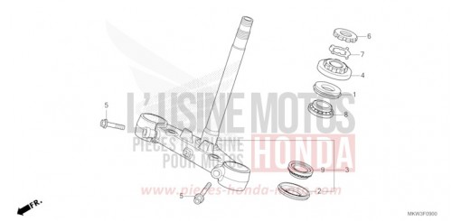 TIGE DE DIRECTION NC750XAM de 2021